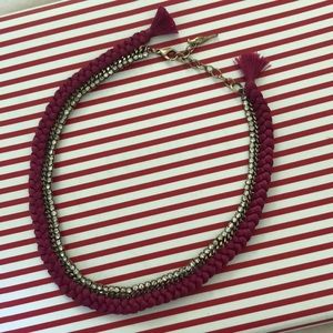 Rope & Jeweled Chocker Necklace